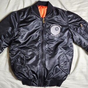 Maximos USA Men's Stylish Reversible Bomber Jacket Size Extra Small